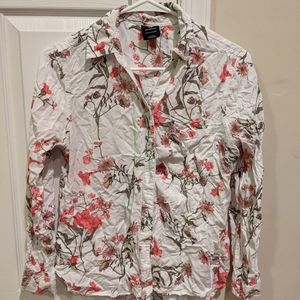 Button up floral top